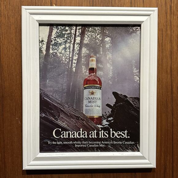 1974 Canadian Mist Whisky Vintage Print Ad Framed Wall Art - Picture 1 of 2